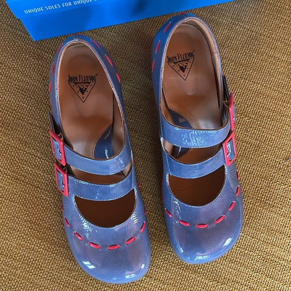 Fluevog Blue & Red Cavalieri w11 - Picture 4 of 8